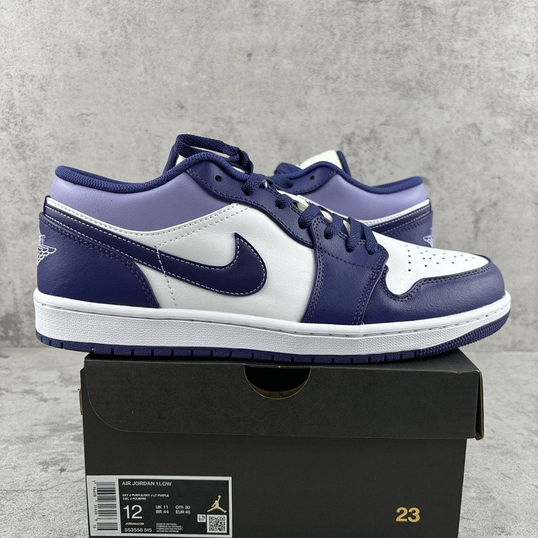 Air Jordan 1 Low Purple Navy