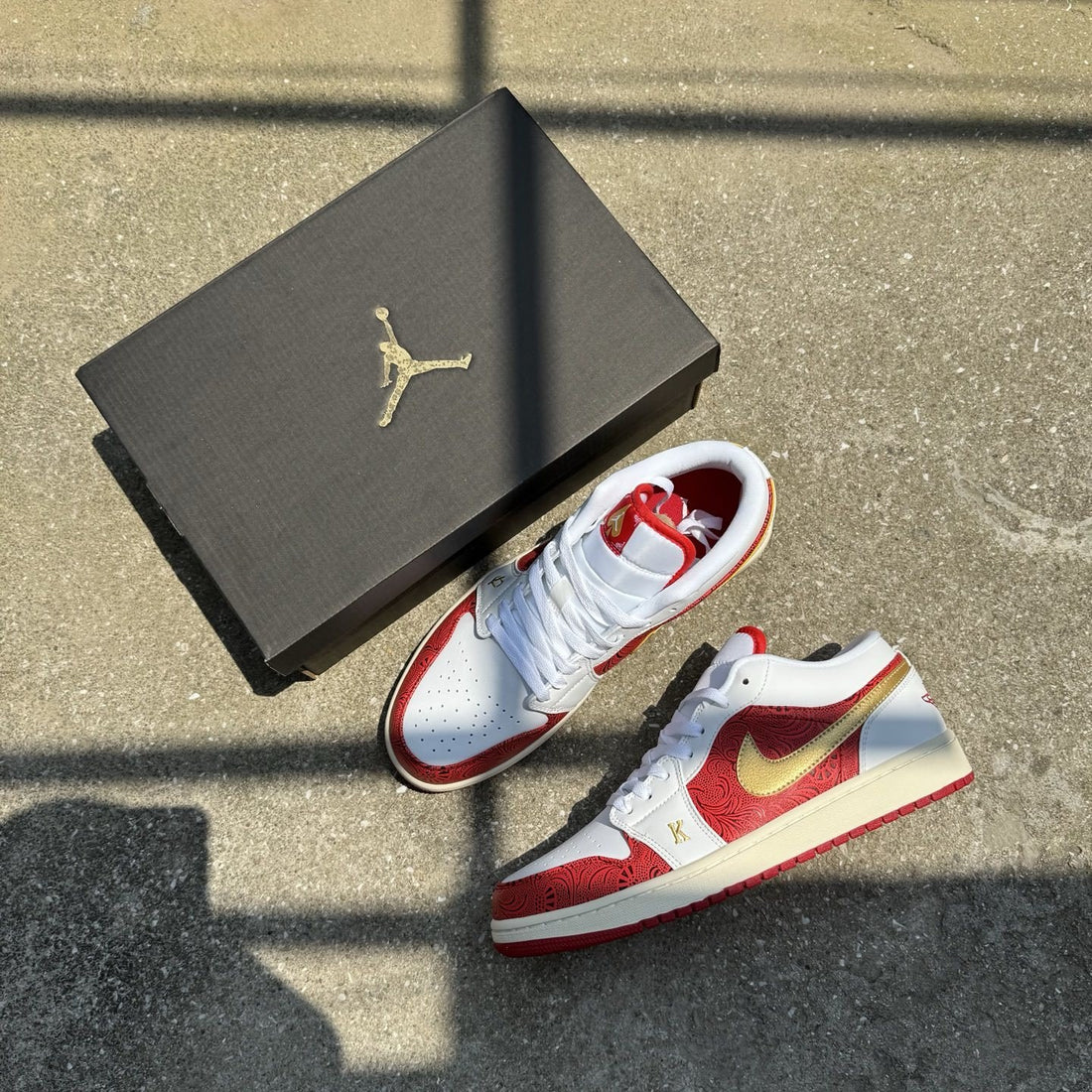 Air Jordan 1 Low Red Gold Year of Dragon