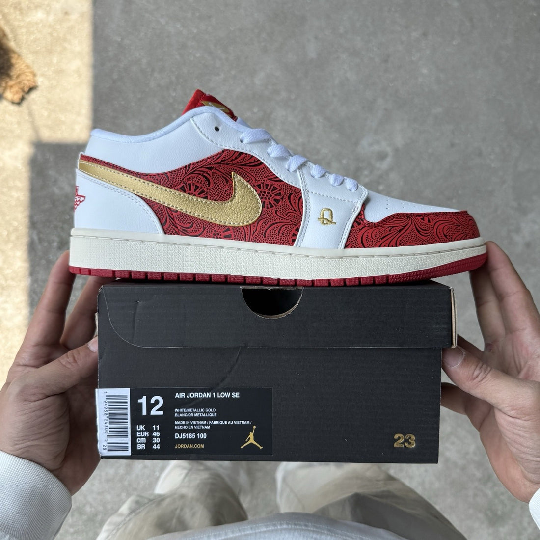 Air Jordan 1 Low Red Gold Year of Dragon