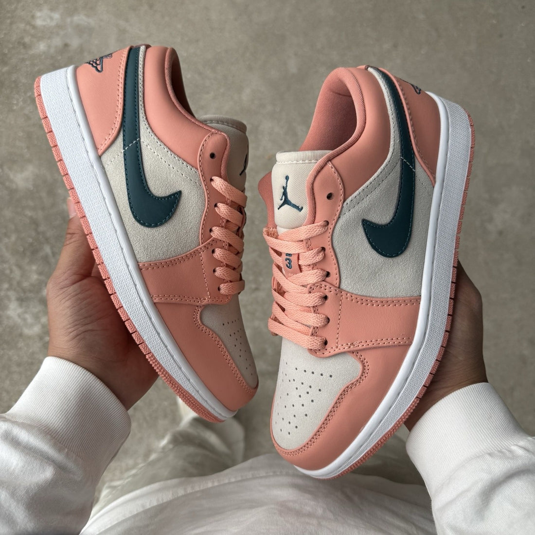 Air Jordan 1 Low Rust Pink Green