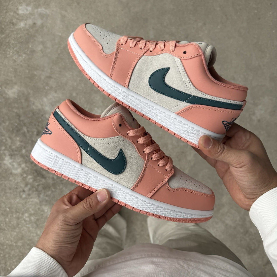 Air Jordan 1 Low Rust Pink Green