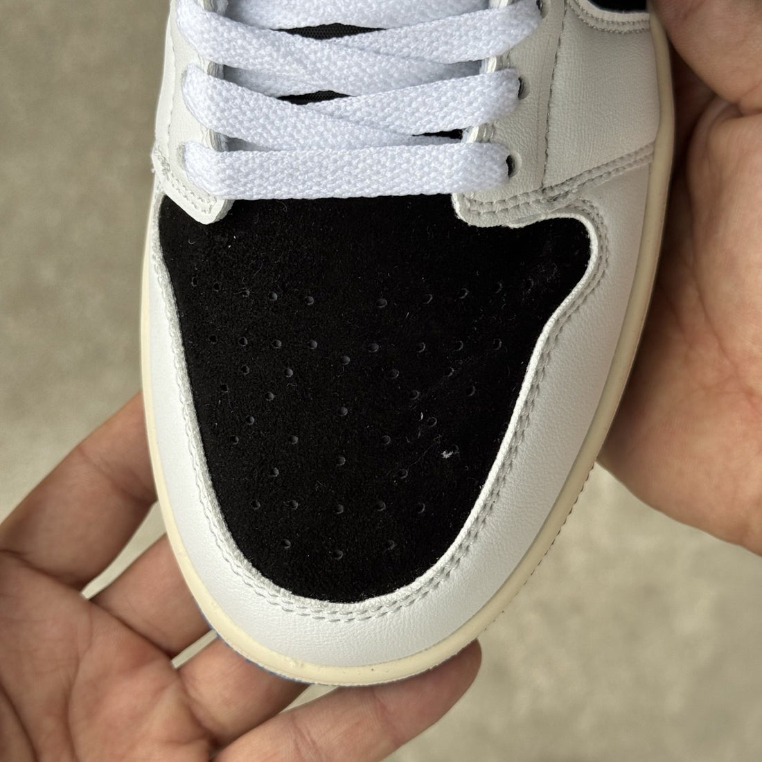 Air Jordan 1 Low Sail Black Royal Sole