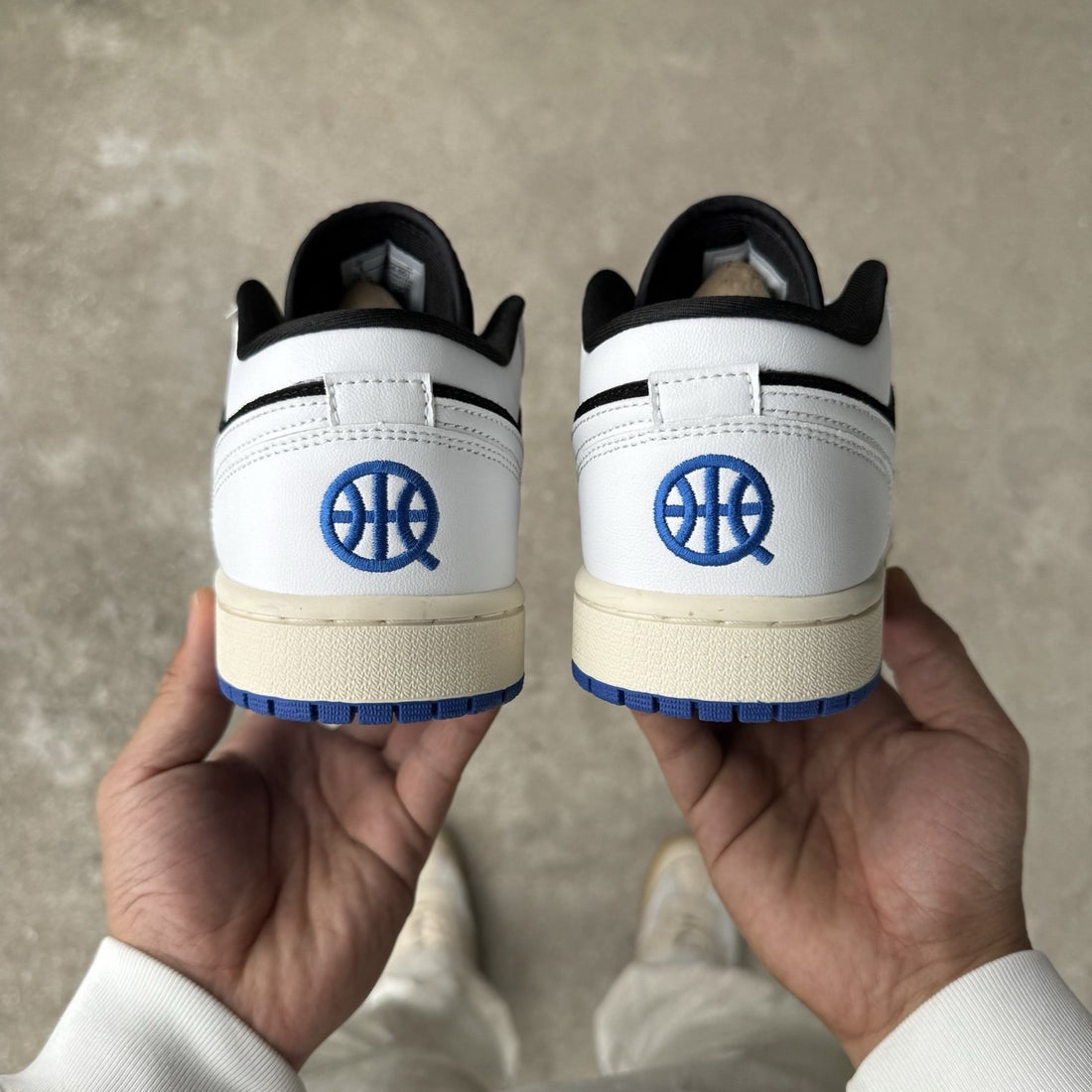Air Jordan 1 Low Sail Black Royal Sole