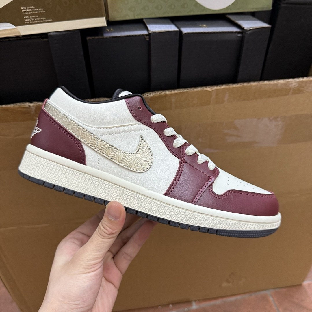 Air Jordan 1 Low Sail Burgundy