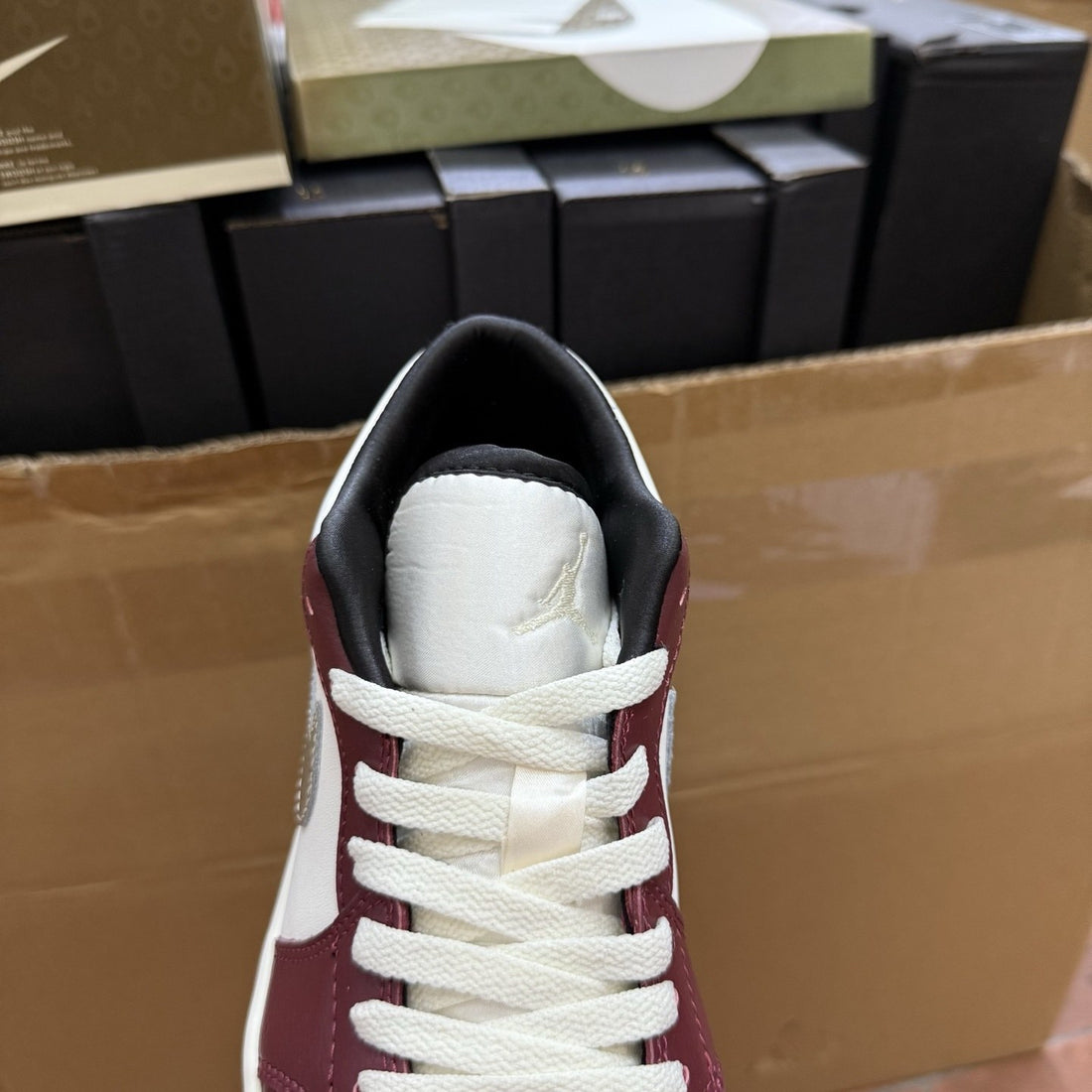 Air Jordan 1 Low Sail Burgundy