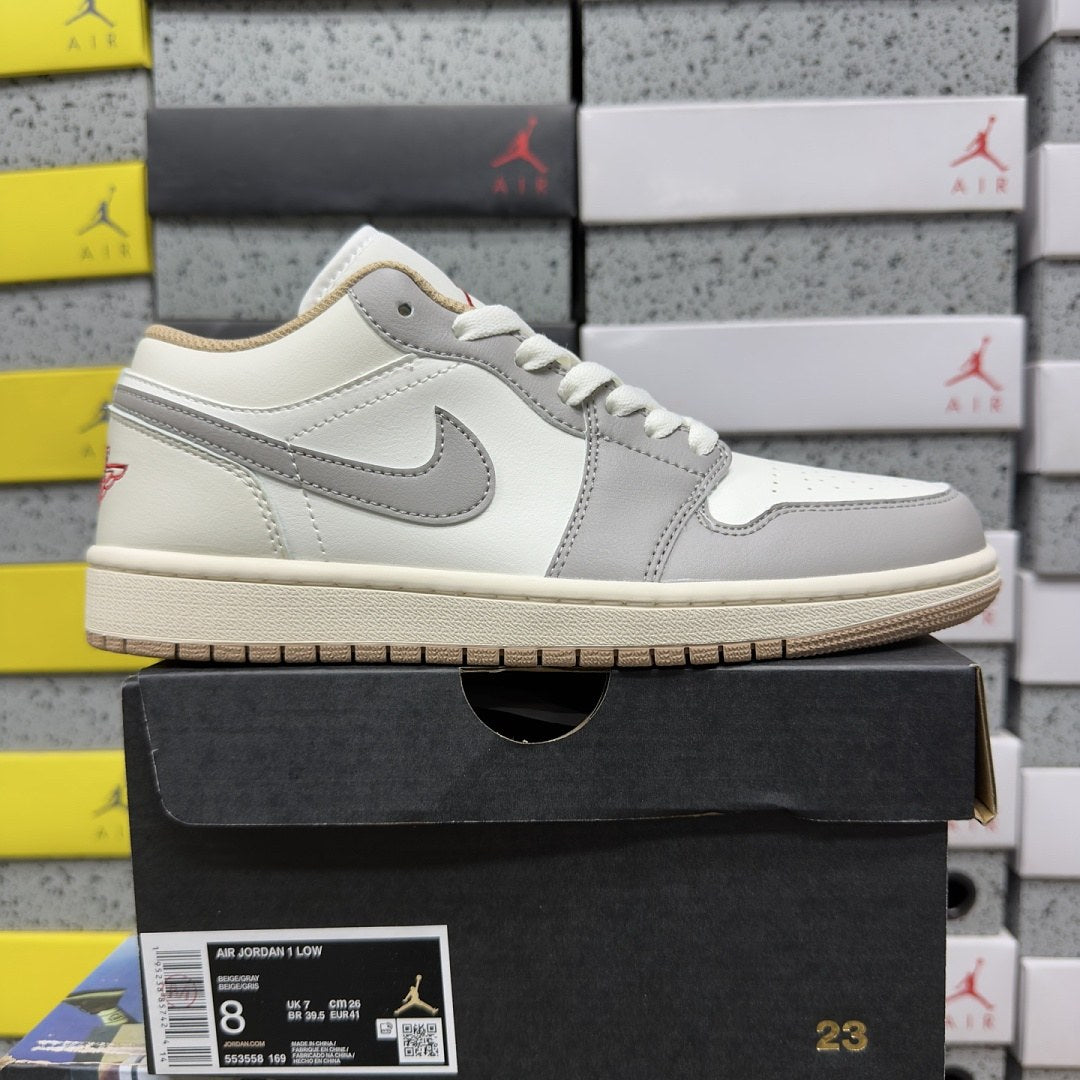 Air Jordan 1 Low Sail Grey Cream
