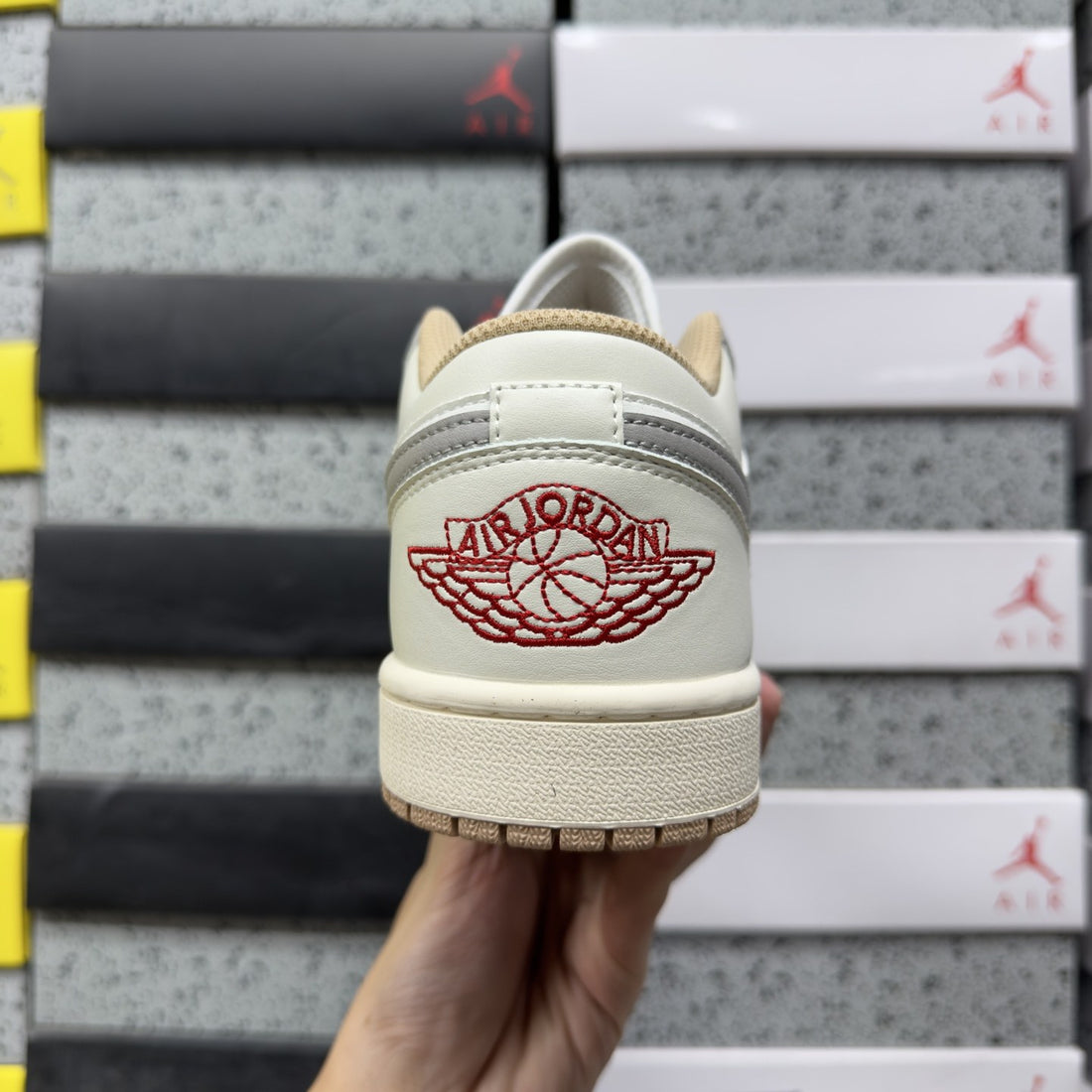Air Jordan 1 Low Sail Grey Cream