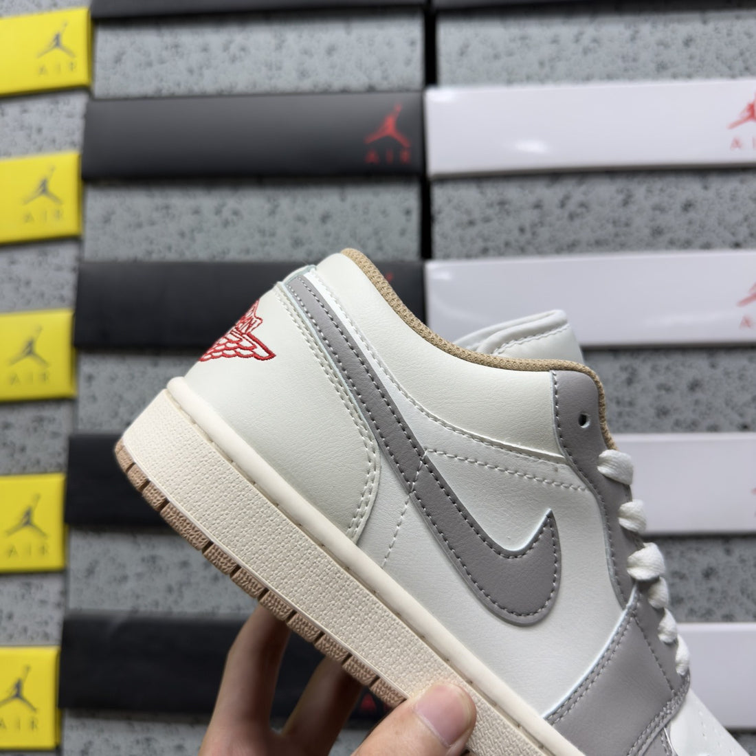 Air Jordan 1 Low Sail Grey Cream