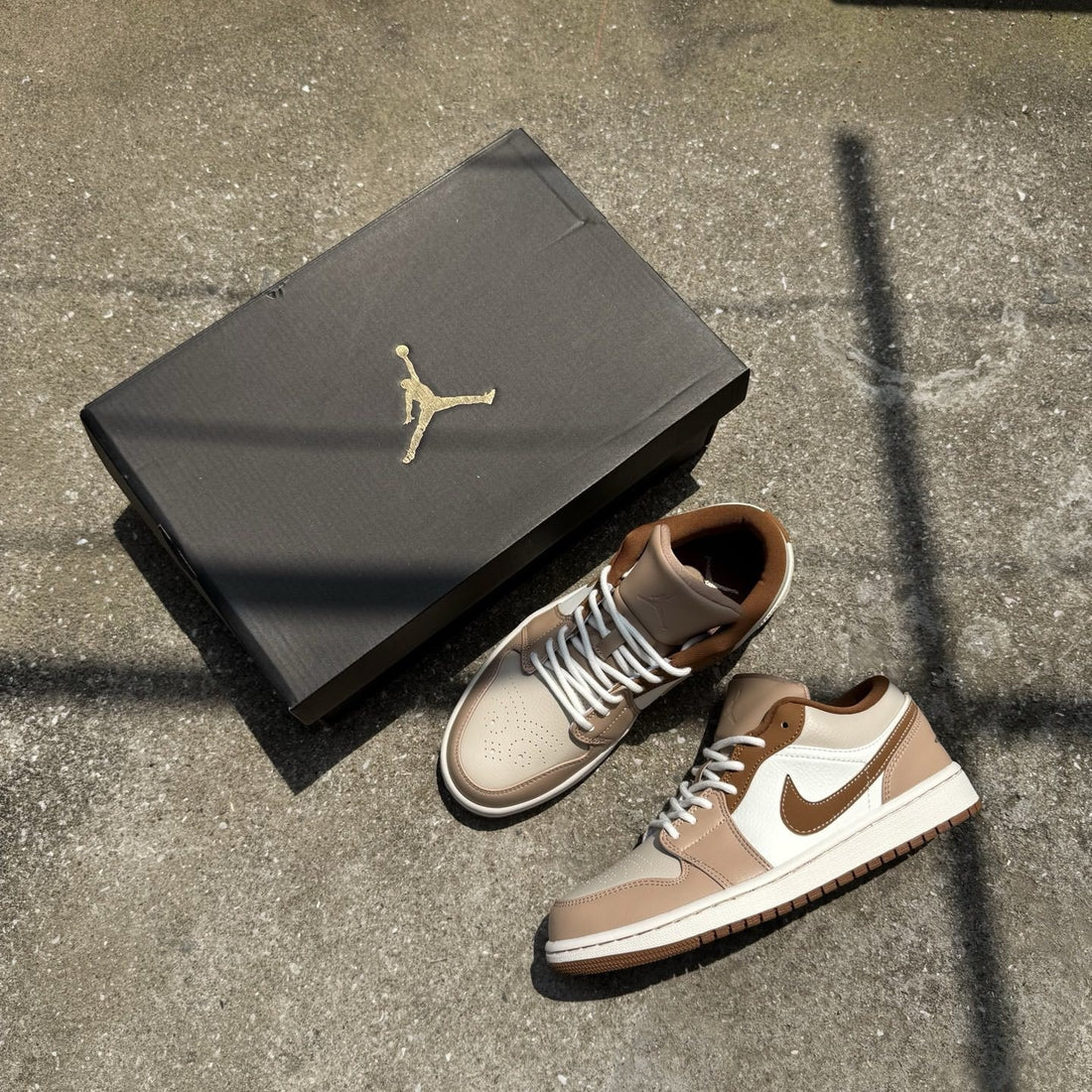 Air Jordan 1 Low Tan Brown Sail