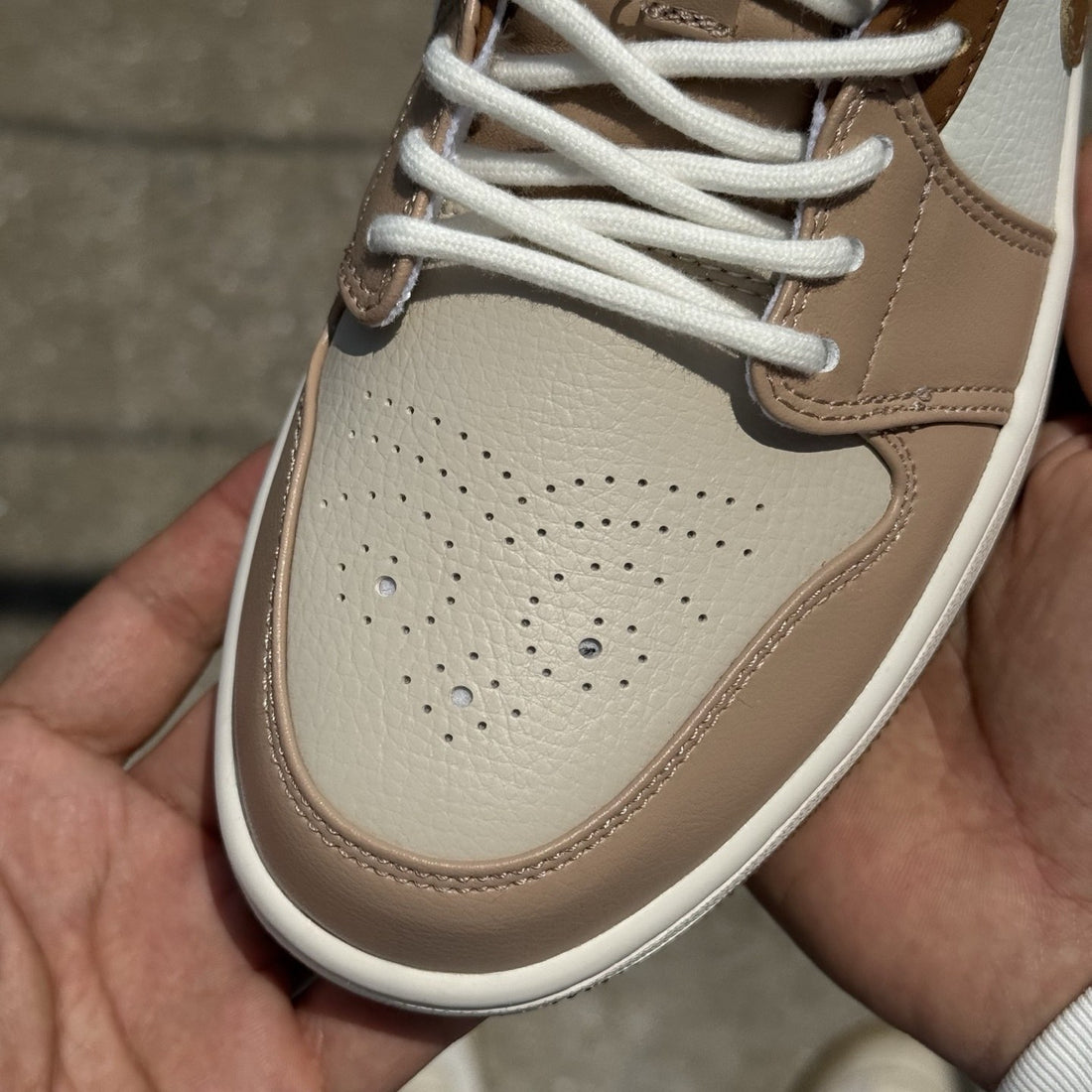 Air Jordan 1 Low Tan Brown Sail