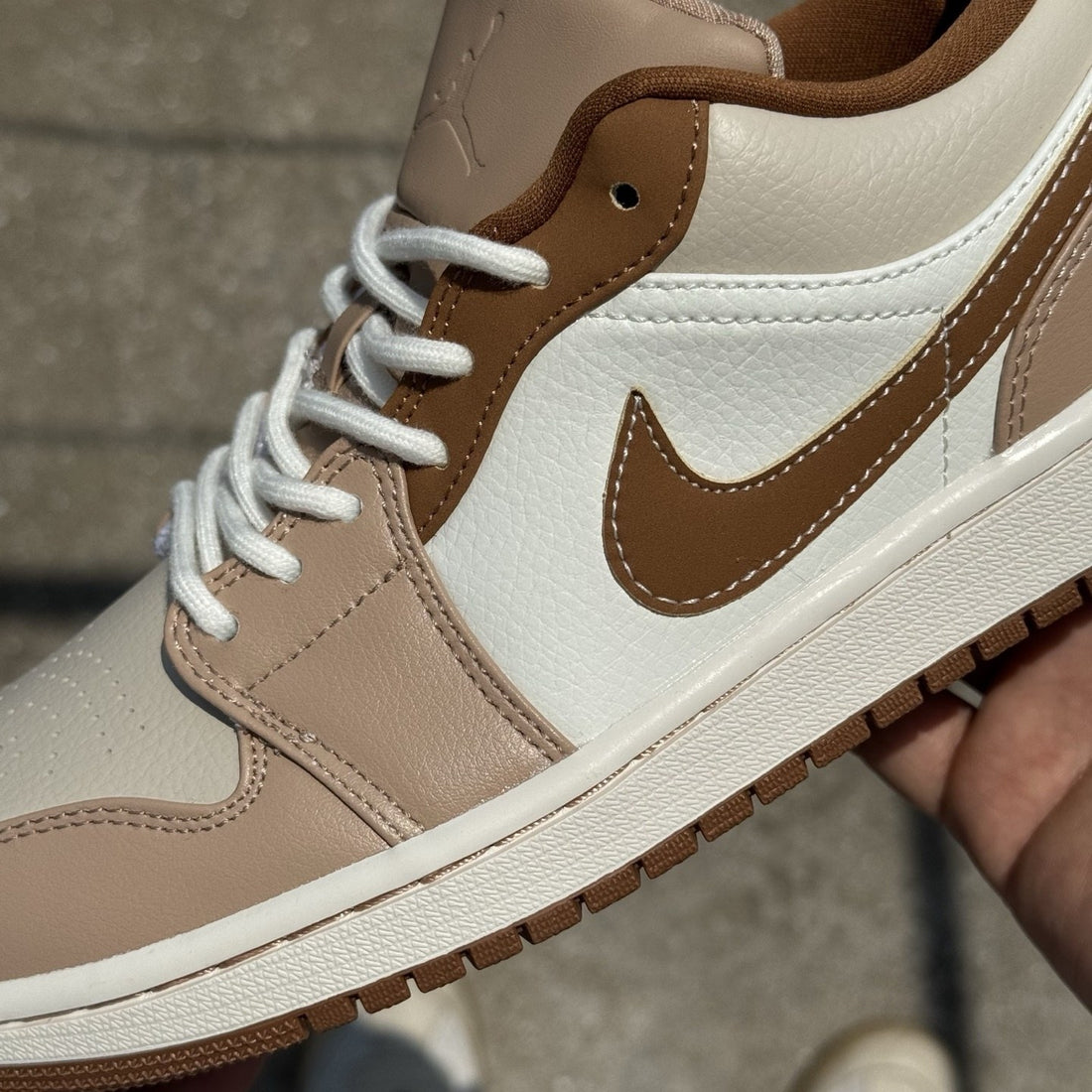 Air Jordan 1 Low Tan Brown Sail