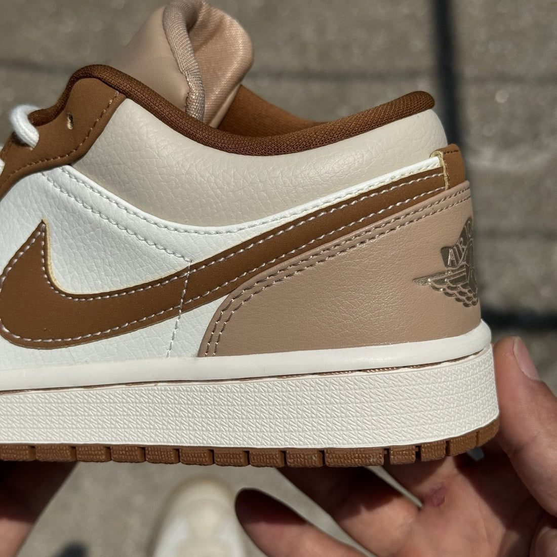 Air Jordan 1 Low Tan Brown Sail