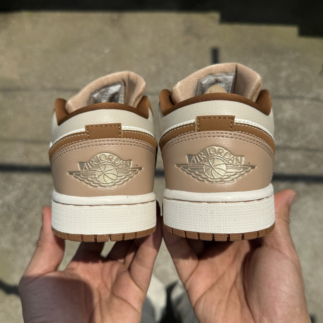 Air Jordan 1 Low Tan Brown Sail