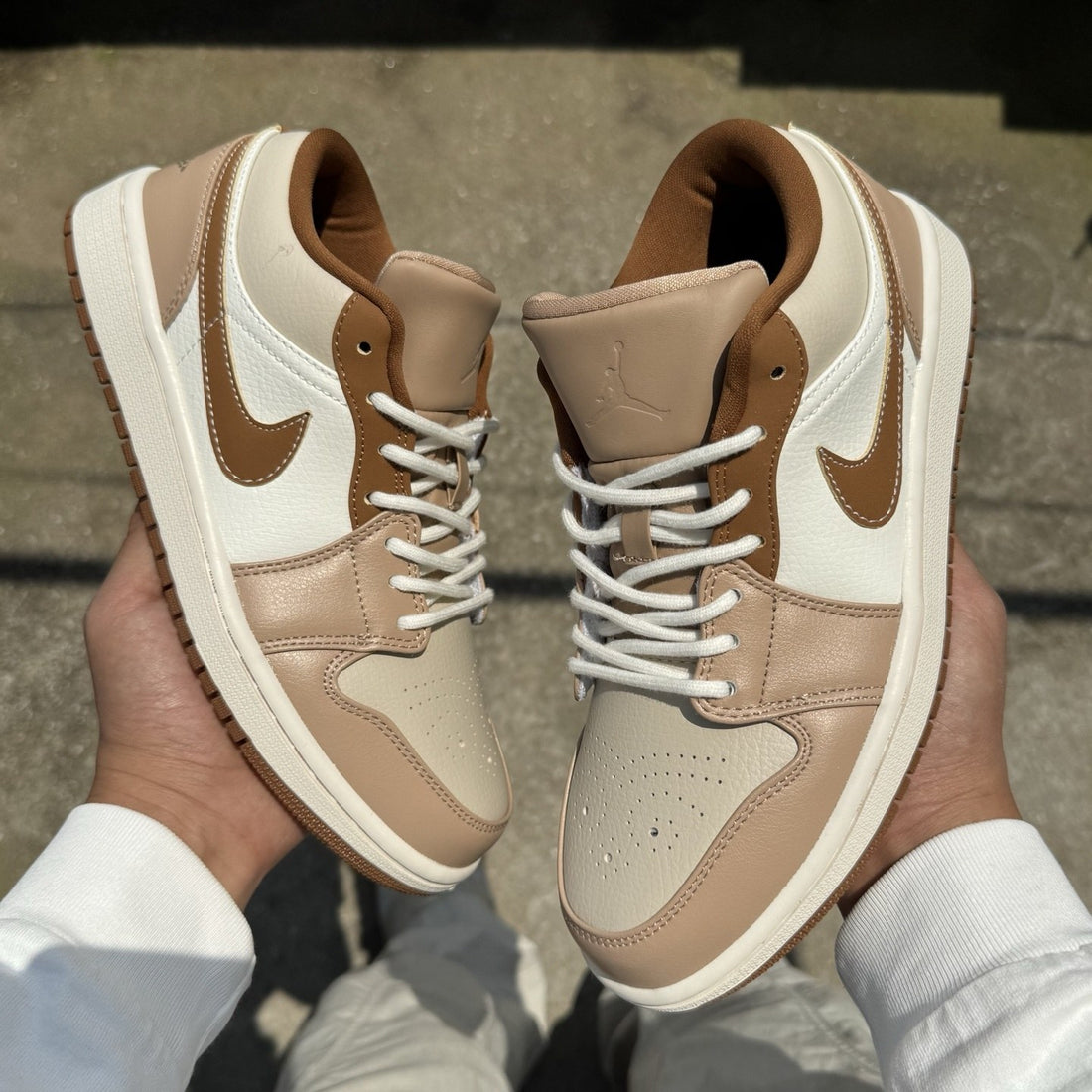 Air Jordan 1 Low Tan Brown Sail