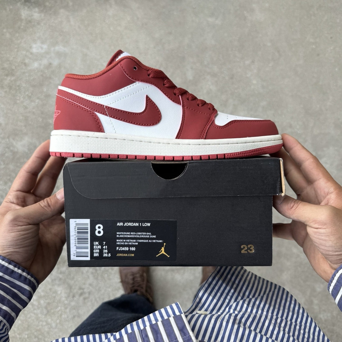 Air Jordan 1 Low Varsity Red Sail