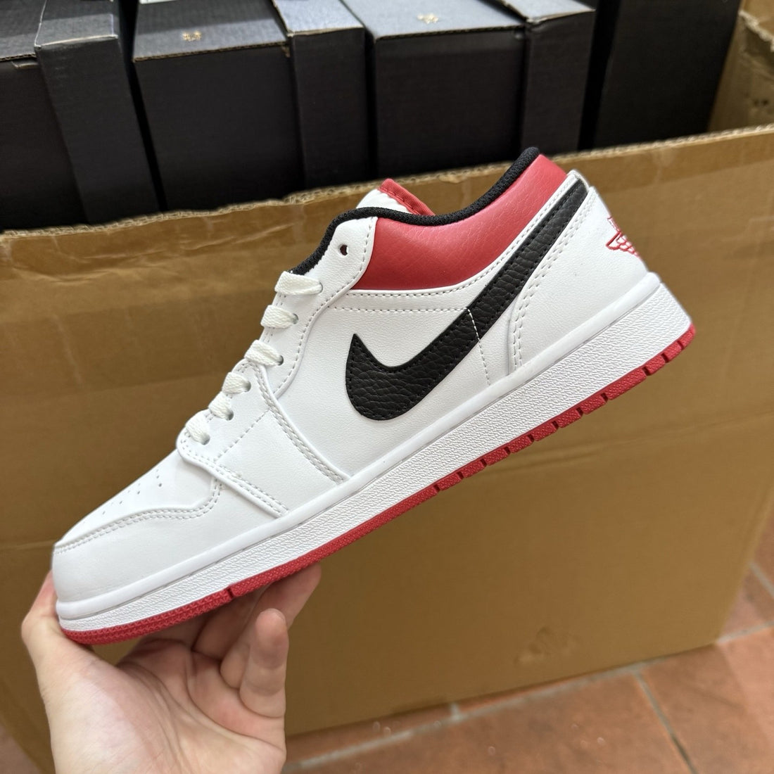 Air Jordan 1 Low White Gym Red