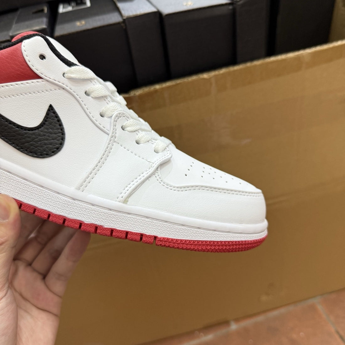 Air Jordan 1 Low White Gym Red