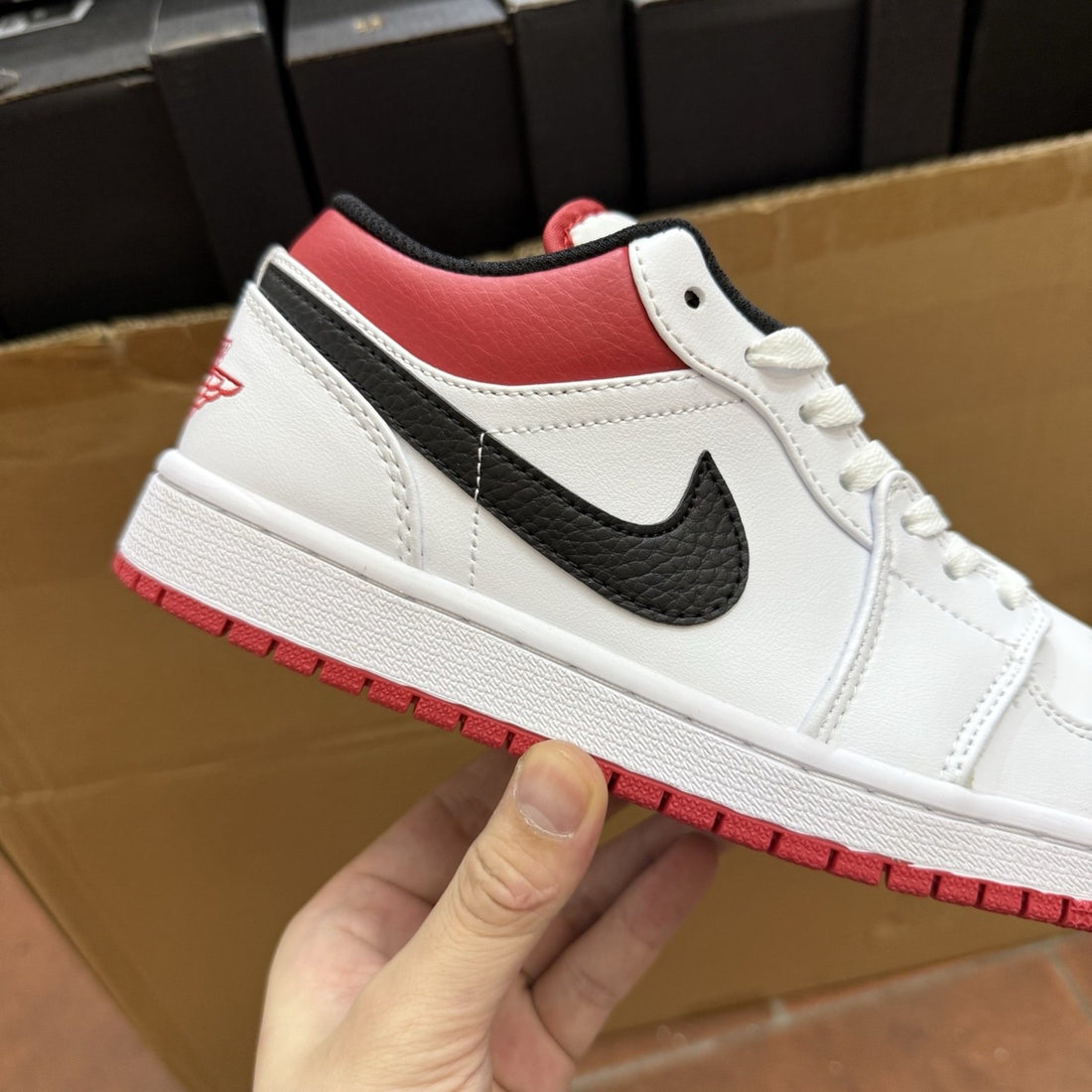 Air Jordan 1 Low White Gym Red