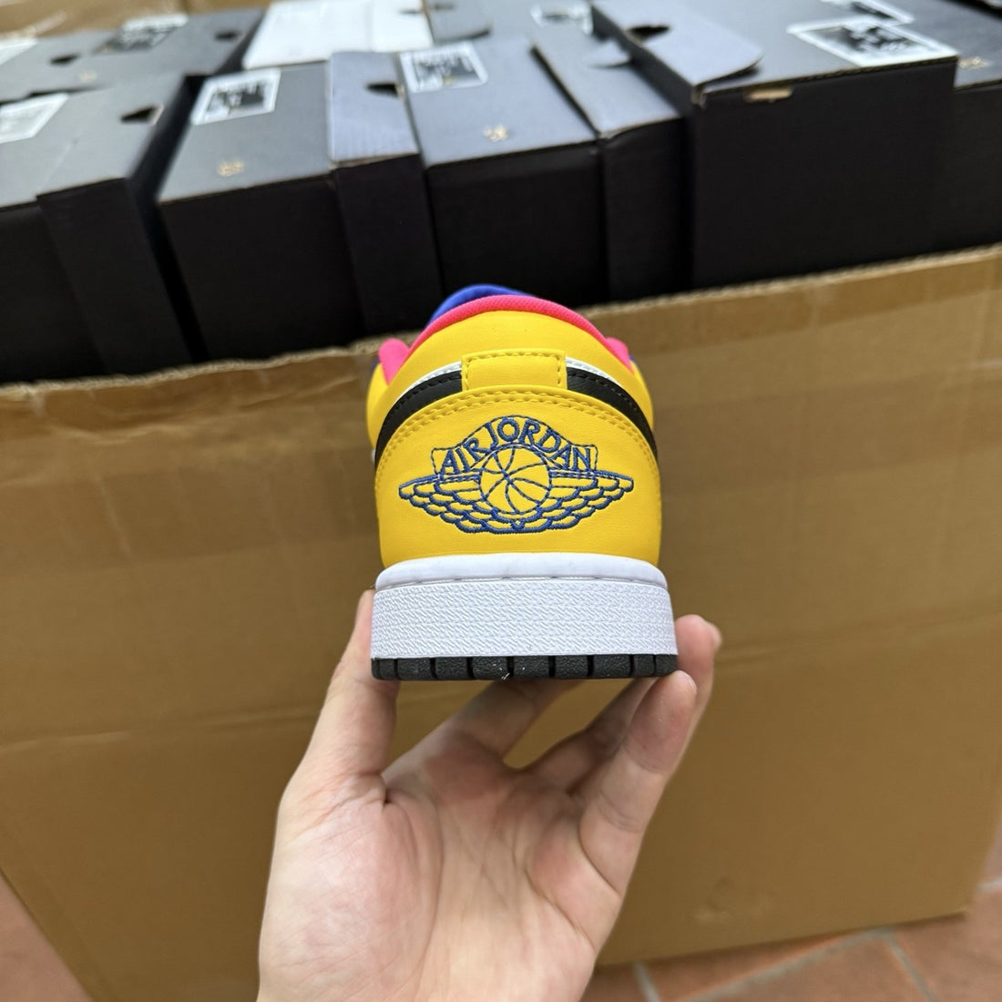Air Jordan 1 Low Yellow Royal Toe