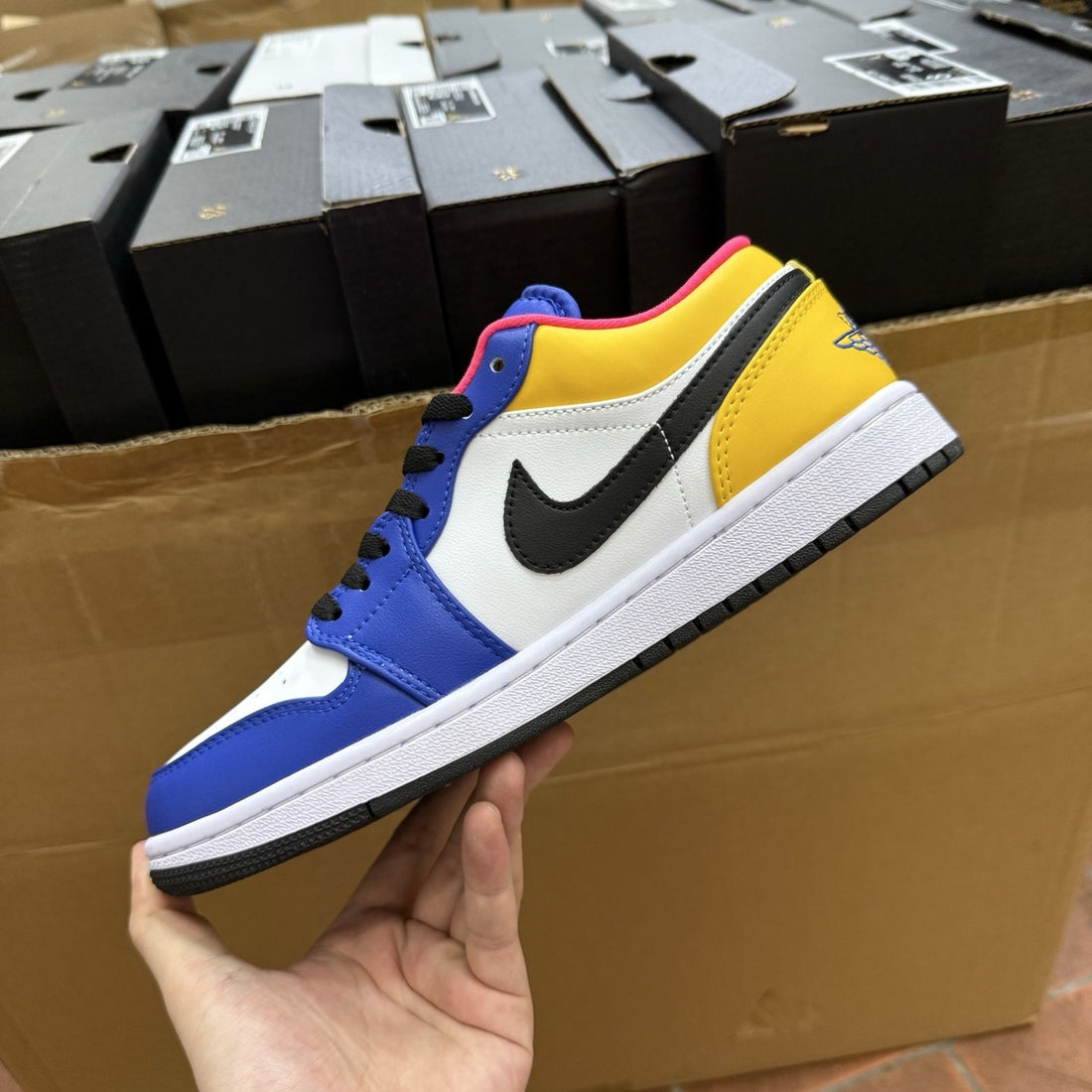 Air Jordan 1 Low Yellow Royal Toe