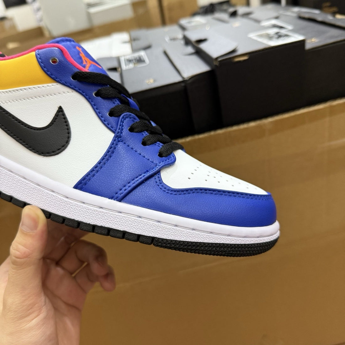 Air Jordan 1 Low Yellow Royal Toe