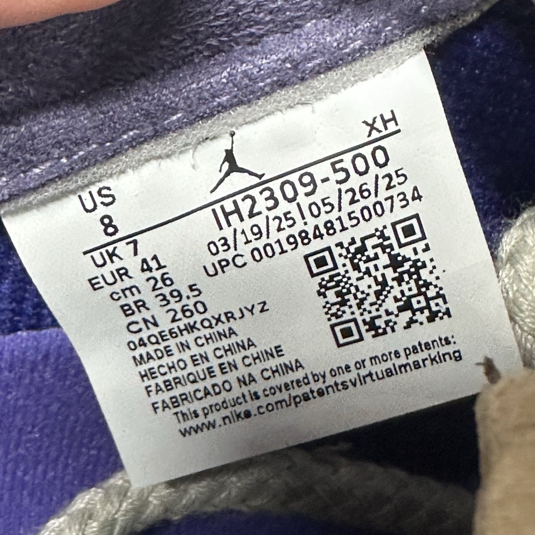 Air Jordan 1 Low Zion Purple