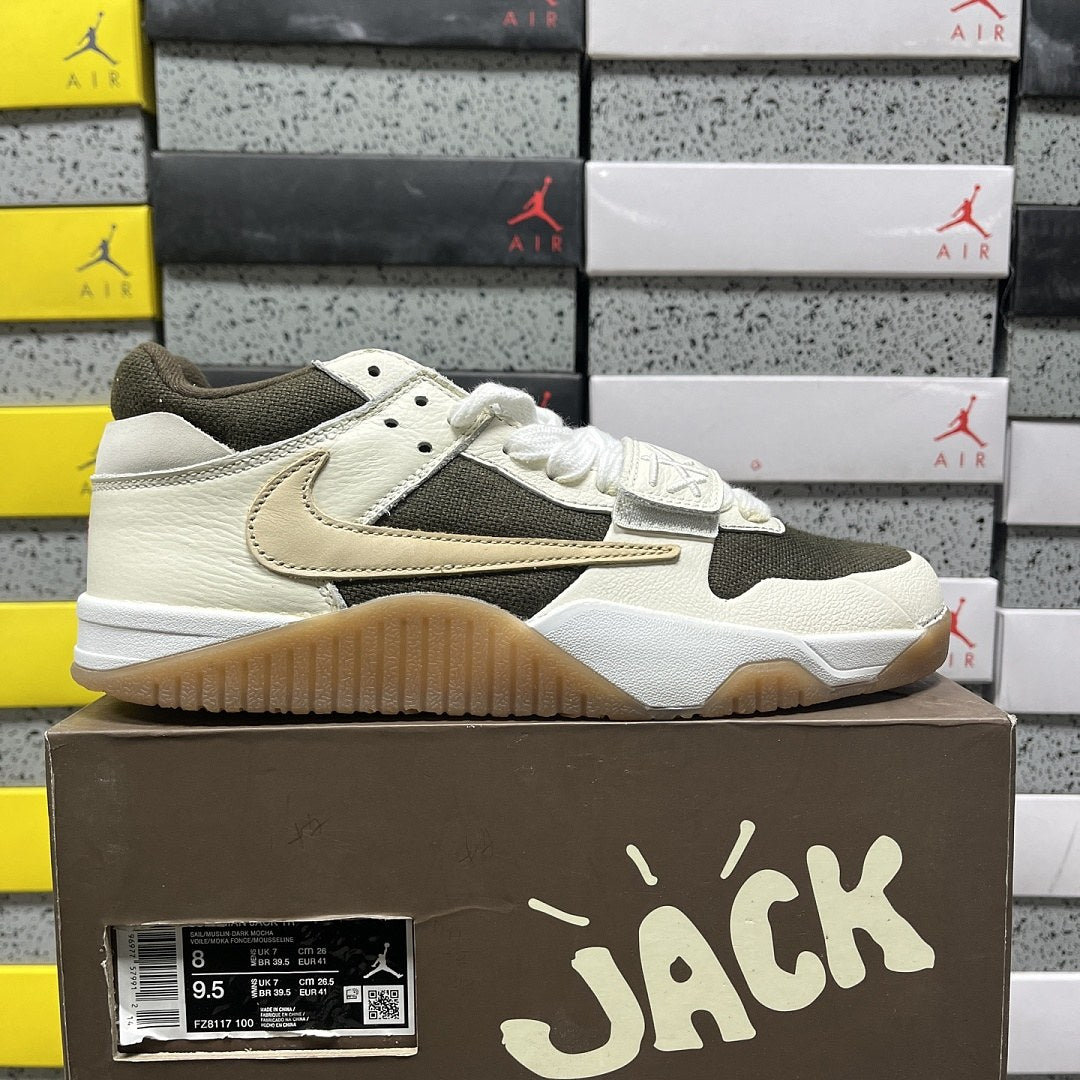 Air Jordan 1 Travis Scott Jumpman Jack Sail Olive