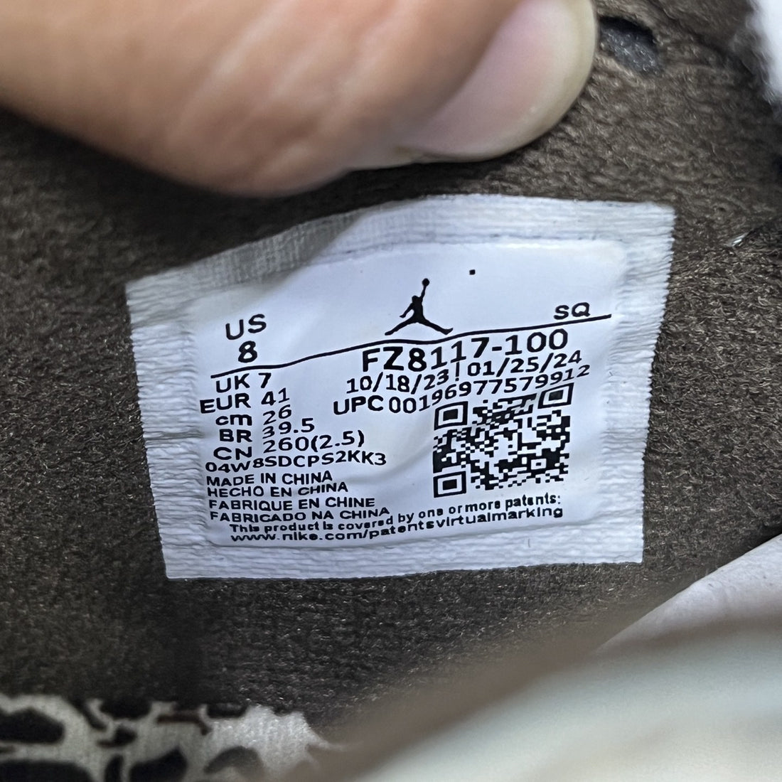 Air Jordan 1 Travis Scott Jumpman Jack Sail Olive