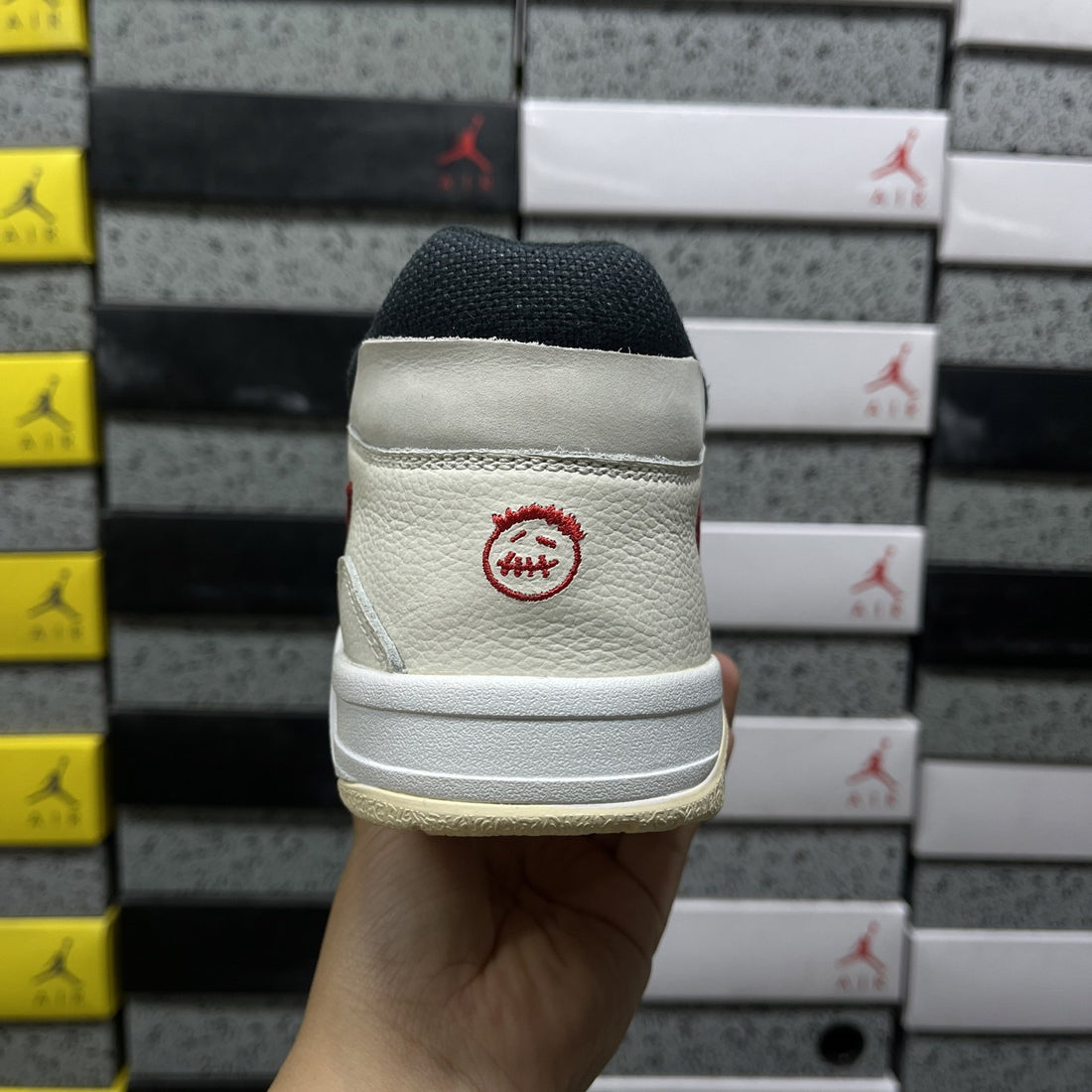 Air Jordan 1 Travis Scott Jumpman Jack Sail Red