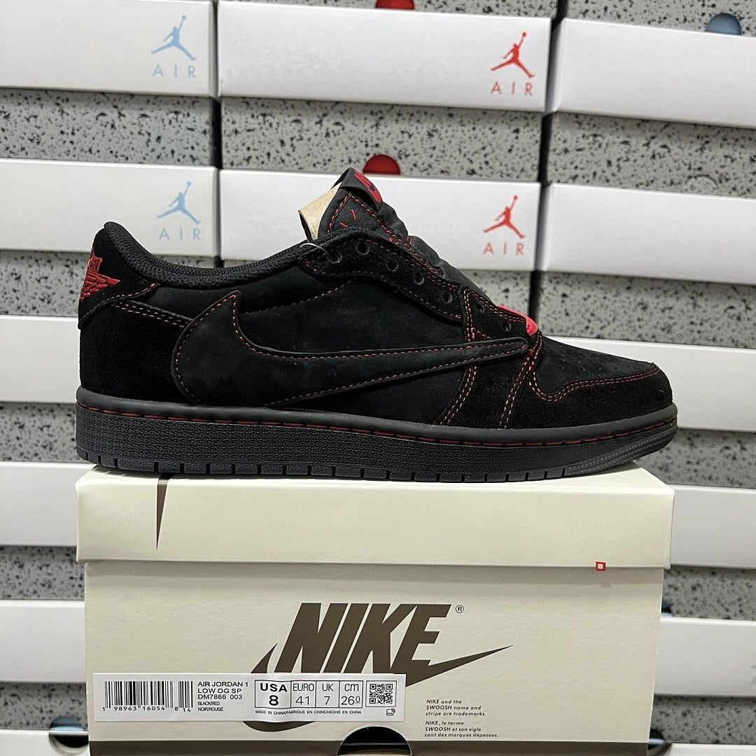Air Jordan 1 Travis Scott Low Black Phantom Red