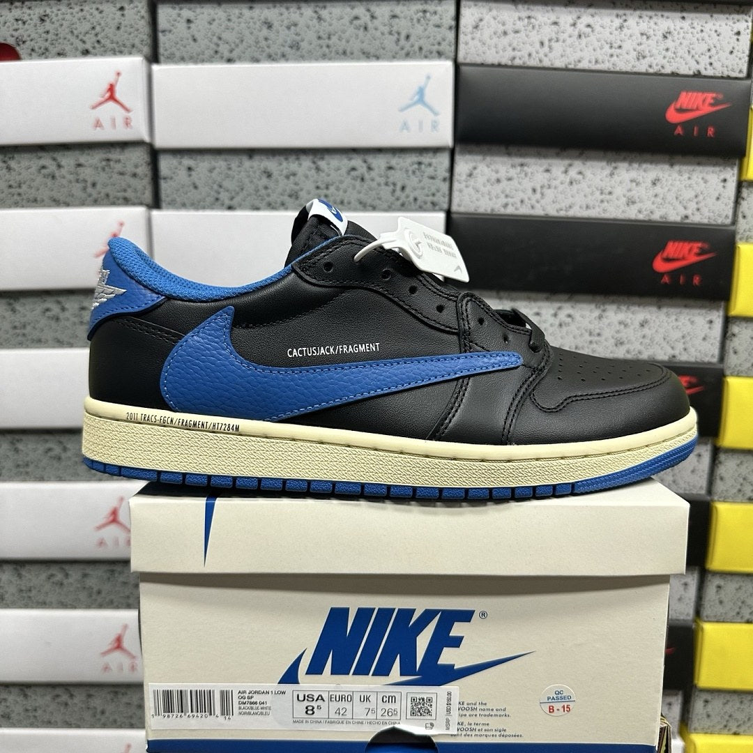 Air Jordan 1 Travis Scott Low Black Royal Blue