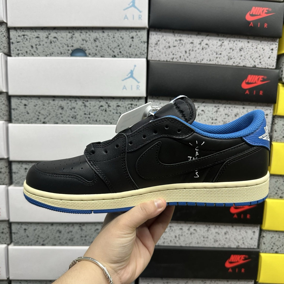 Air Jordan 1 Travis Scott Low Black Royal Blue