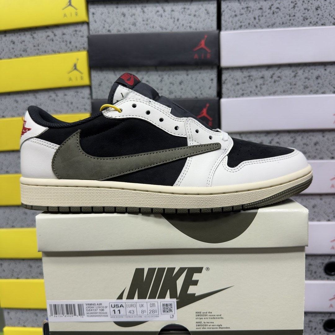 Air Jordan 1 Travis Scott Low Black Toe Olive