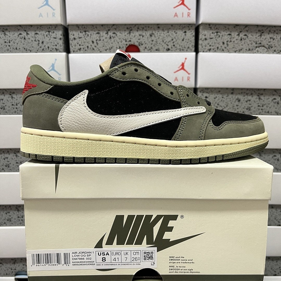 Air Jordan 1 Travis Scott Low Medium Olive