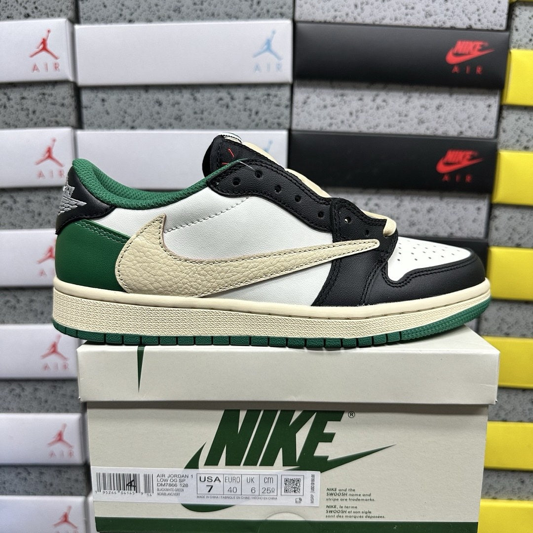 Air Jordan 1 Travis Scott Low Pine Green