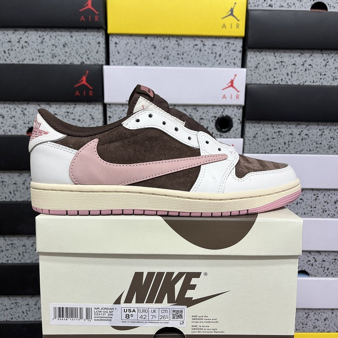 Air Jordan 1 Travis Scott Low Pink Mocha