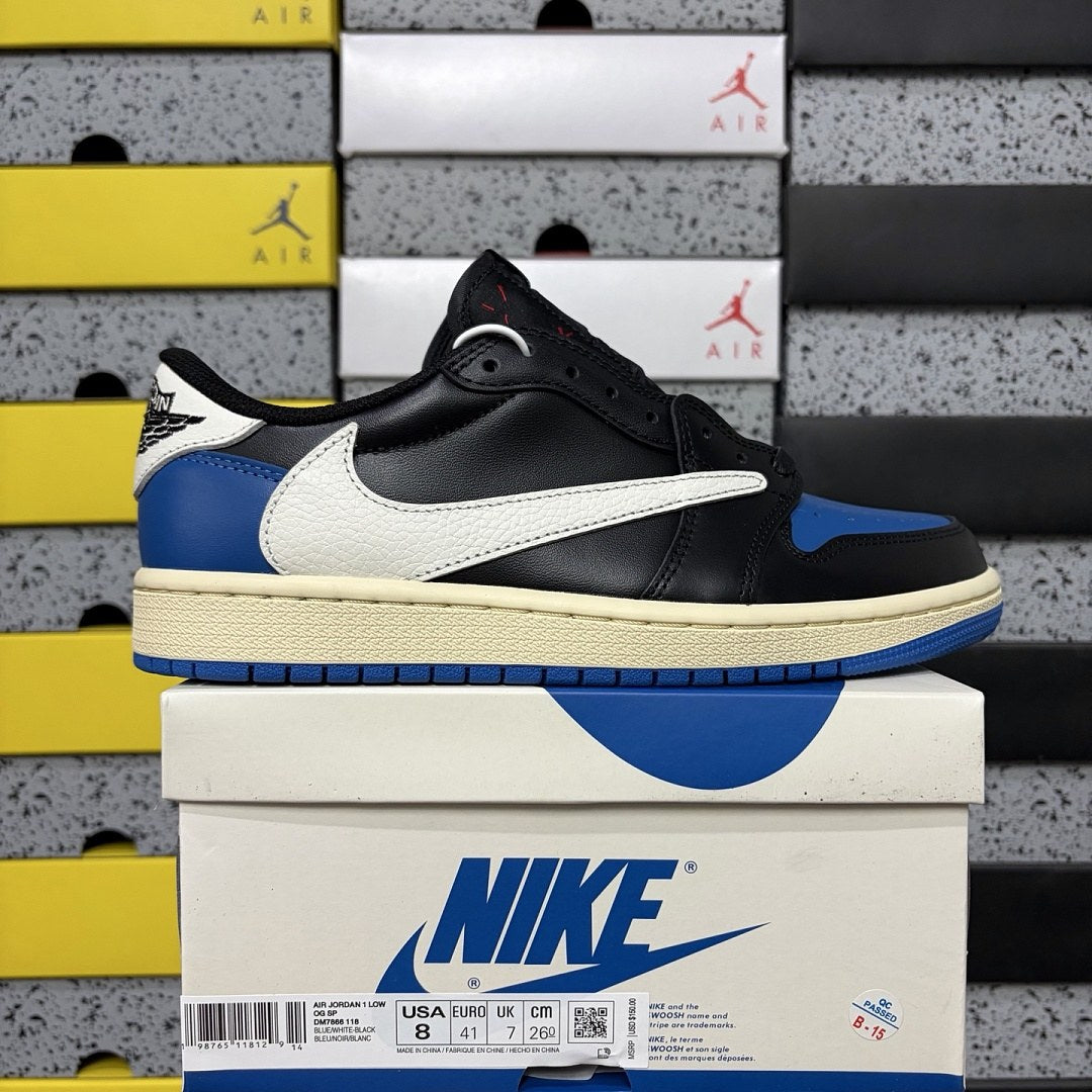 Air Jordan 1 Travis Scott Low Royal Black Sail