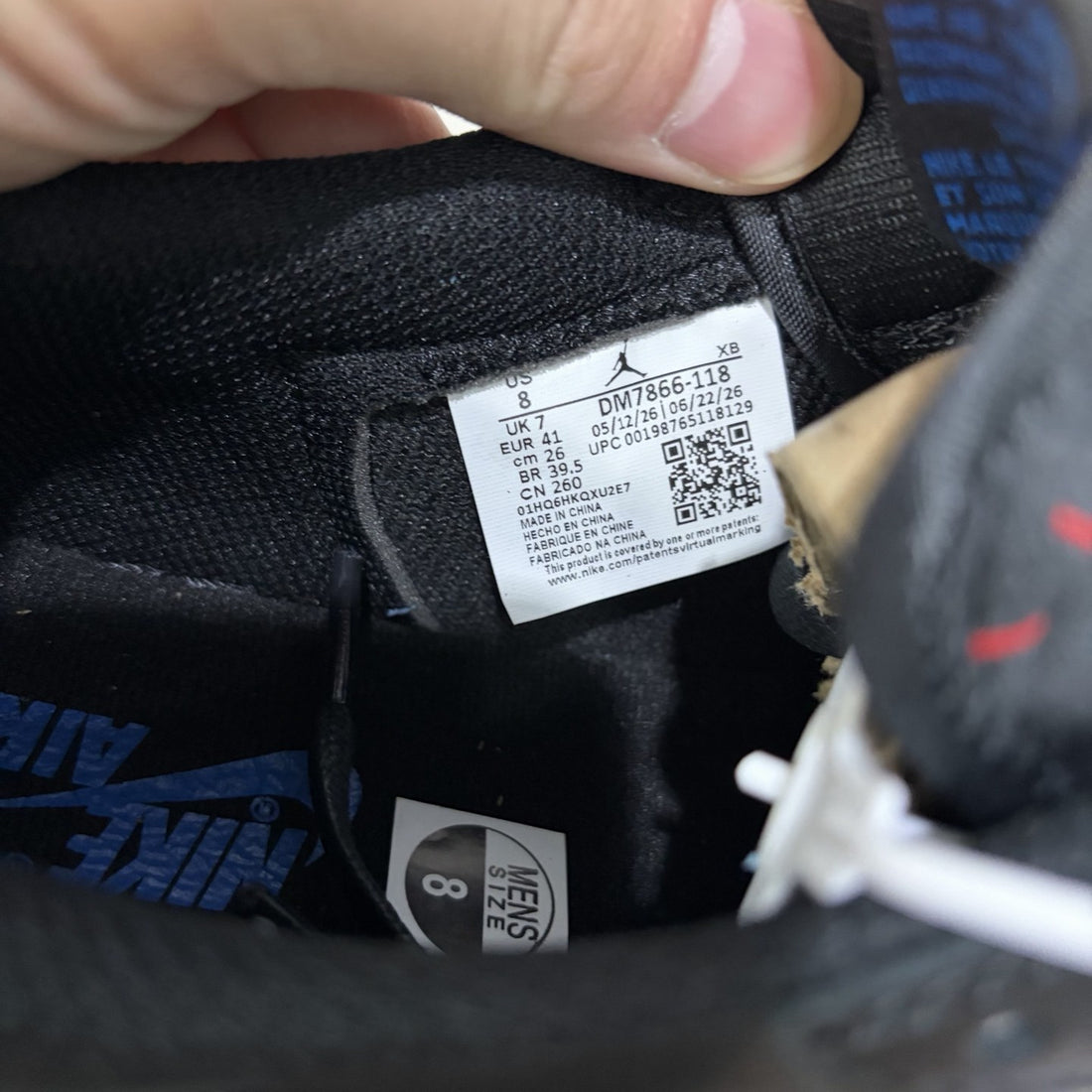 Air Jordan 1 Travis Scott Low Royal Black Sail