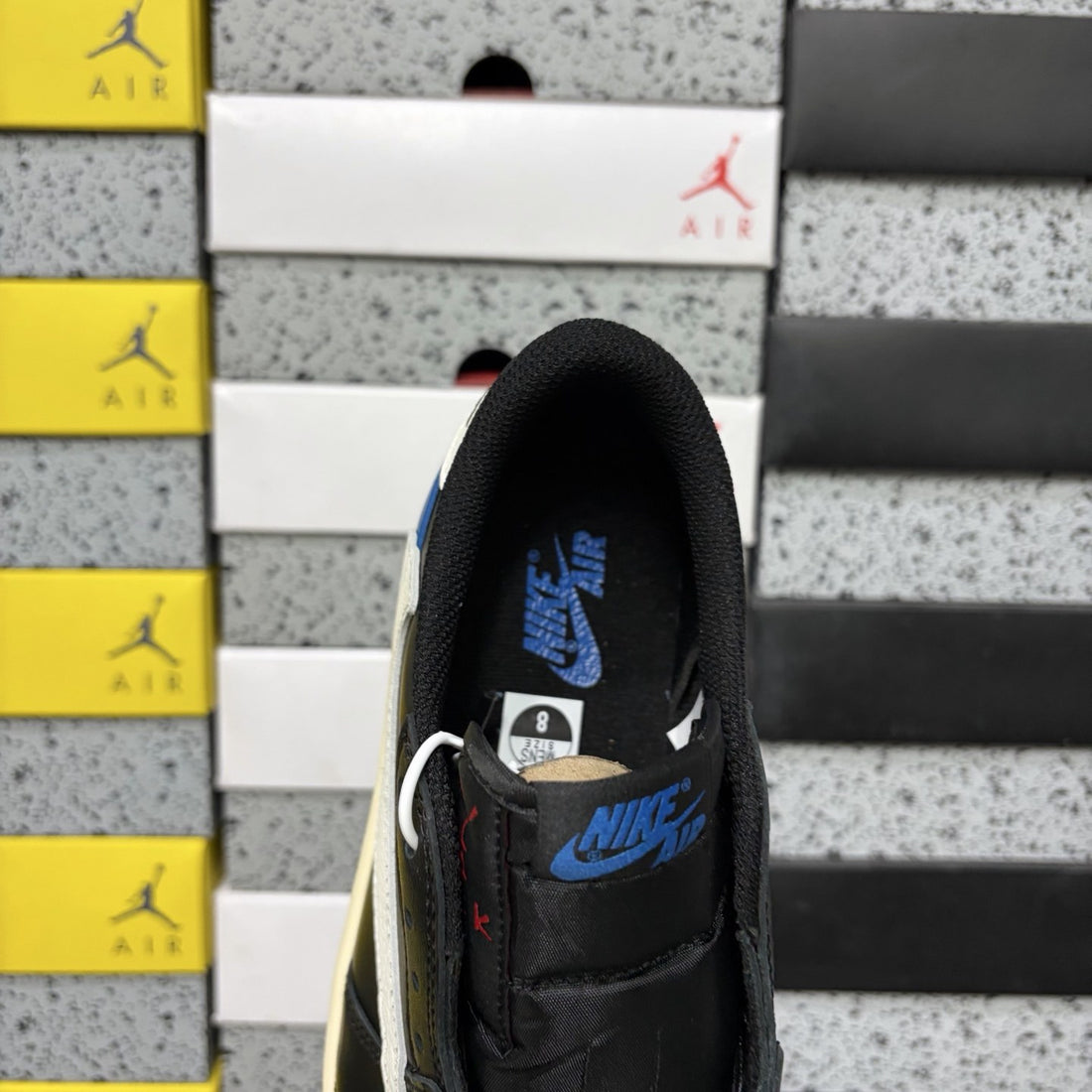 Air Jordan 1 Travis Scott Low Royal Black Sail
