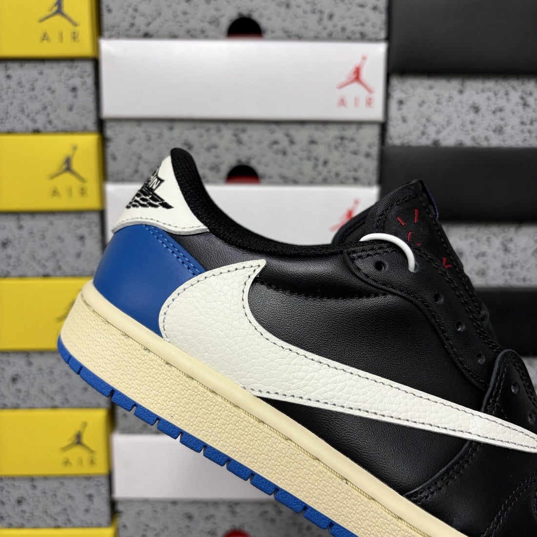 Air Jordan 1 Travis Scott Low Royal Black Sail