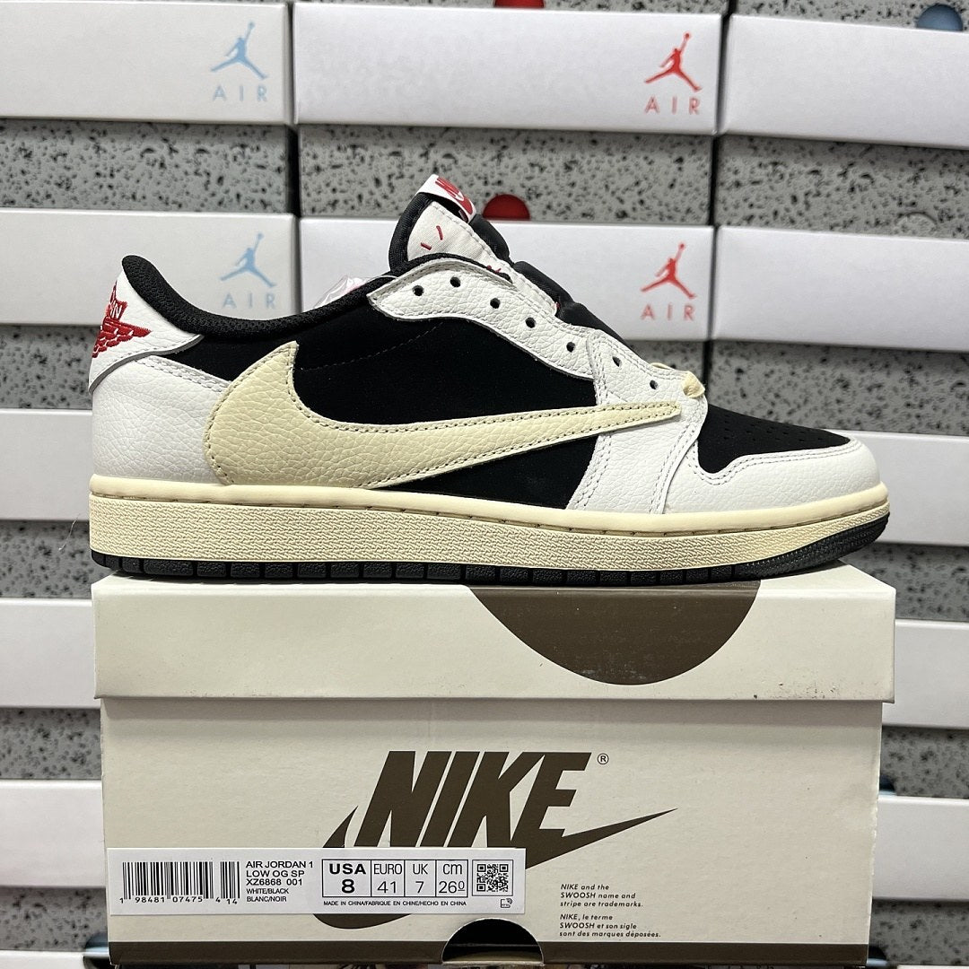 Air Jordan 1 Travis Scott Low Sail Black