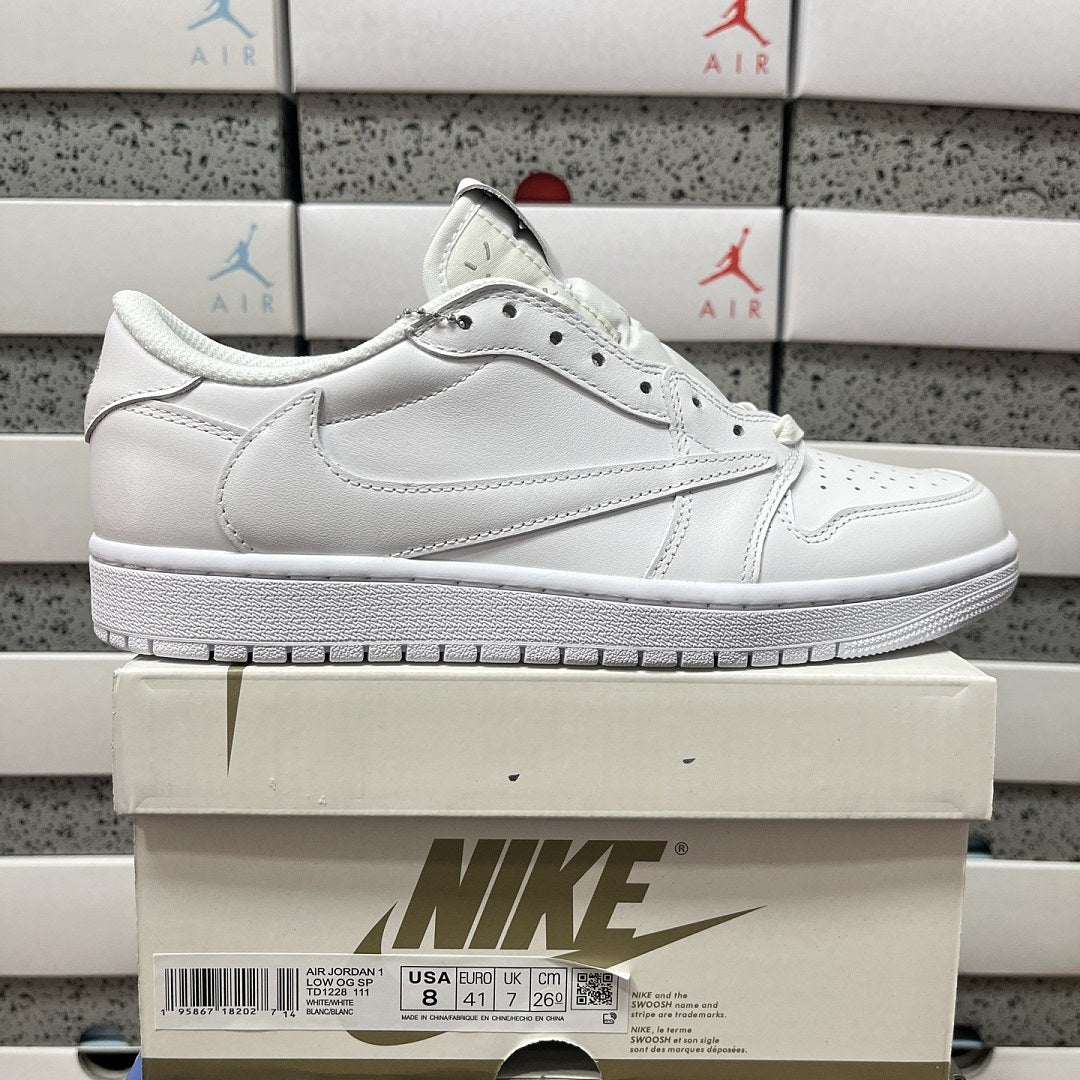 Air Jordan 1 Travis Scott Low Triple White