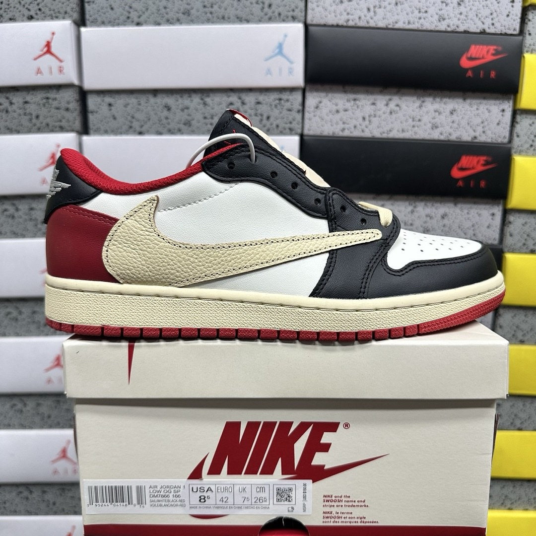 Air Jordan 1 Travis Scott Low Varsity Red Sail