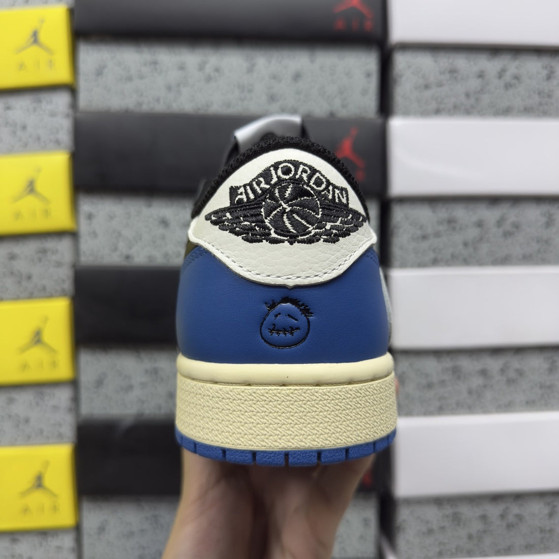 Air Jordan 1 Travis Scott Low White Black Royal