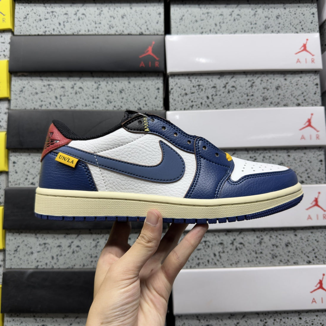 Air Jordan 1 Union Low Storm Blue