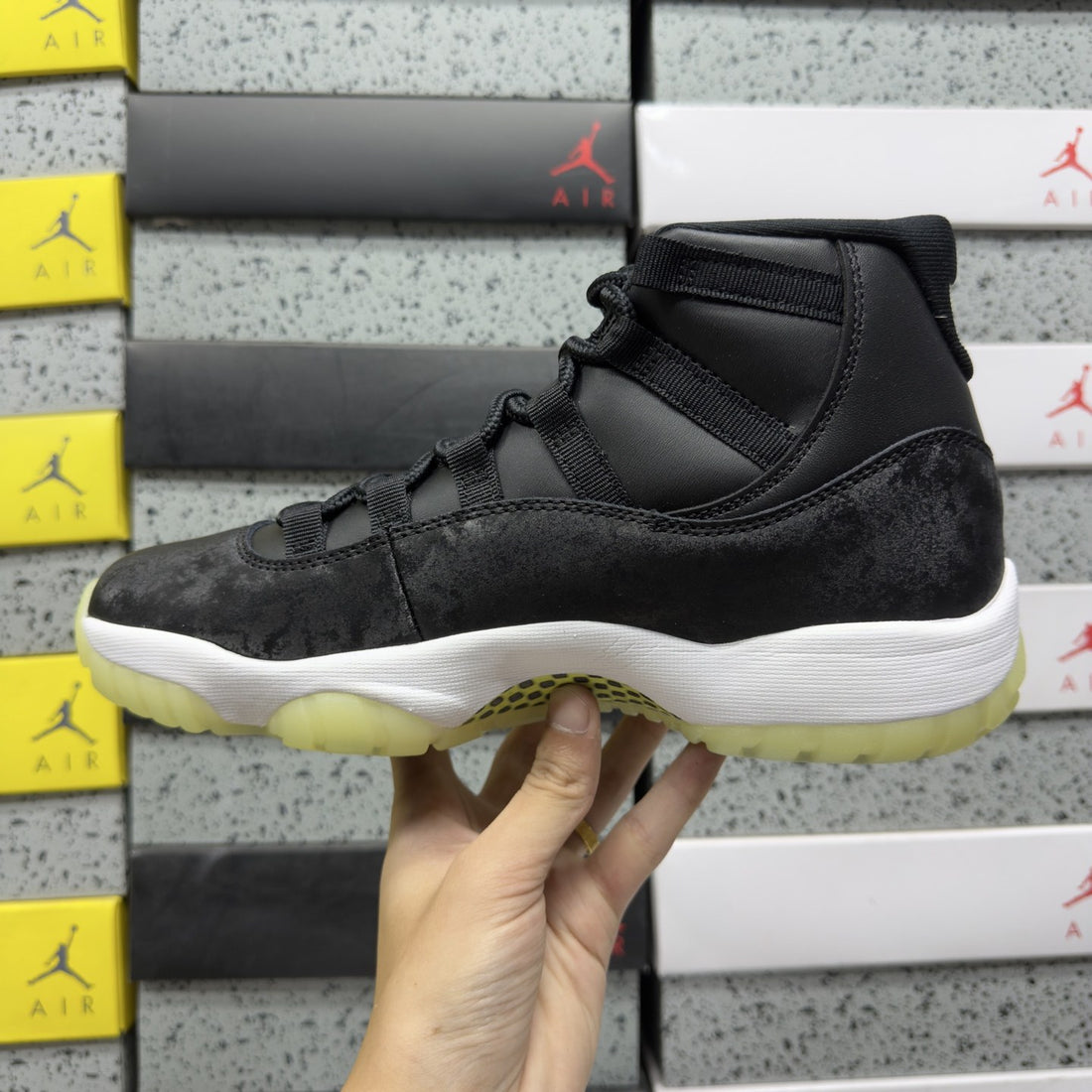 Air Jordan 11 Black Suede Space