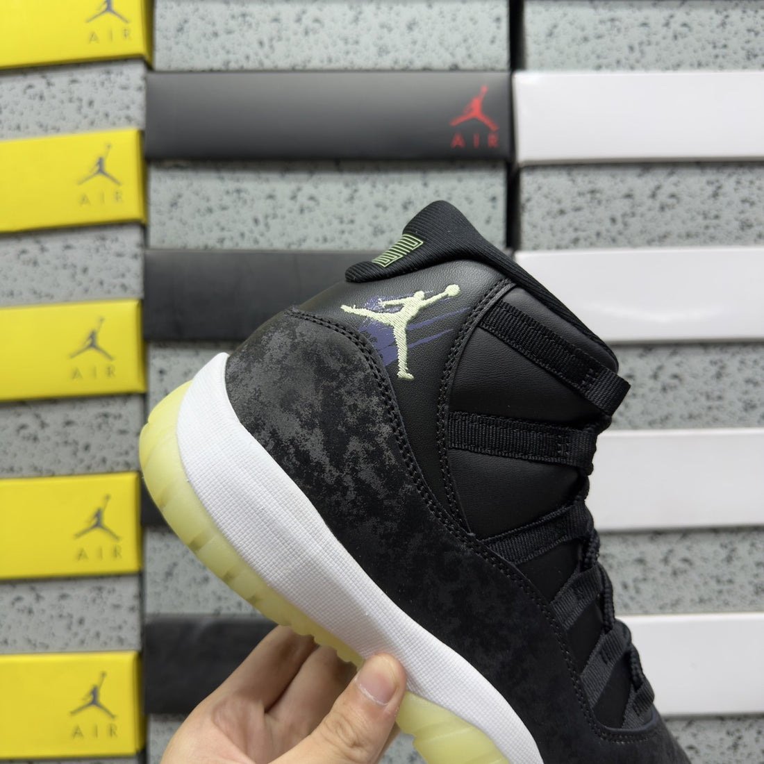 Air Jordan 11 Black Suede Space