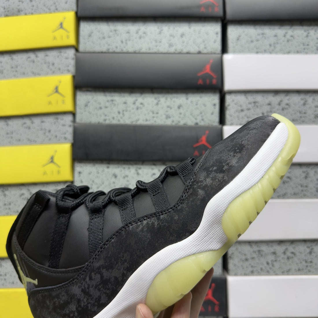 Air Jordan 11 Black Suede Space