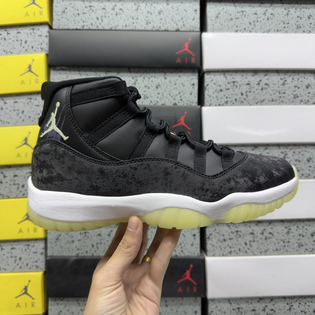 Air Jordan 11 Black Suede Space