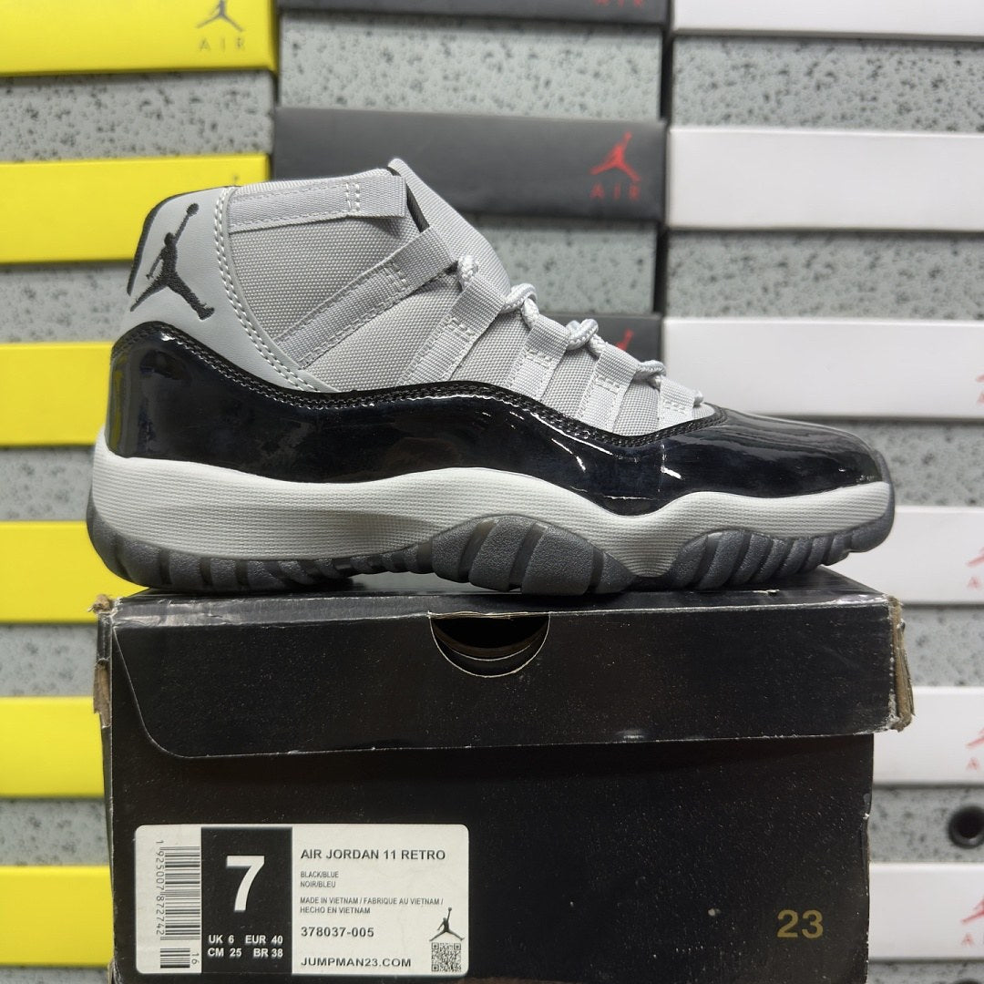 Air Jordan 11 Grey Black Patent